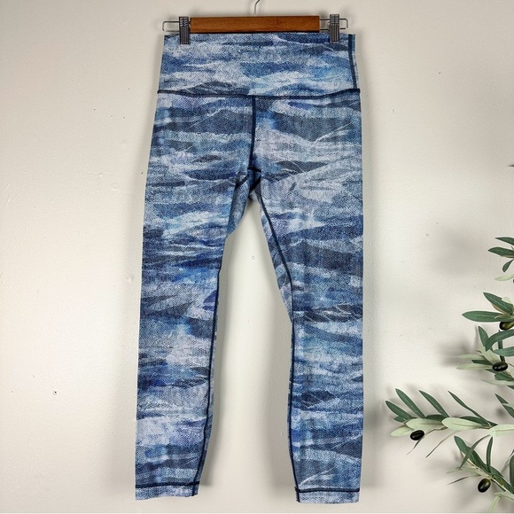 LULULEMON ATHLETICA Wunder Under High Rise Tight Legging Mesh Scape Multi - Picture 5 of 17